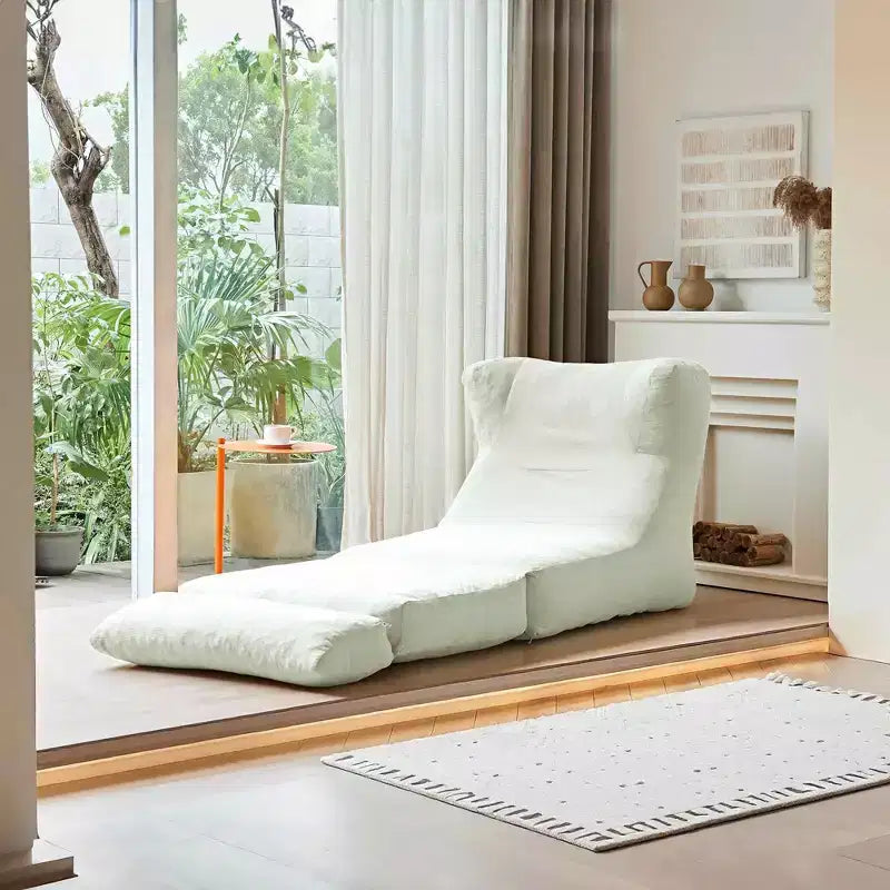 MAYEERTY Beige 2-in-1 Foldable Cloud Sleeper Chair Corduroy Washable Small Space Sofa