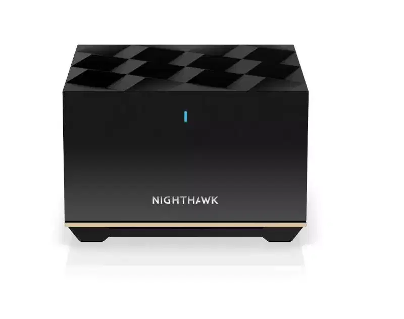 Refurbished: NETGEAR Nighthawk Tri-Band Whole Home Mesh WiFi 6E System (MK93S) Router + 2 Satellite Extender - Manufacturer Refurbished