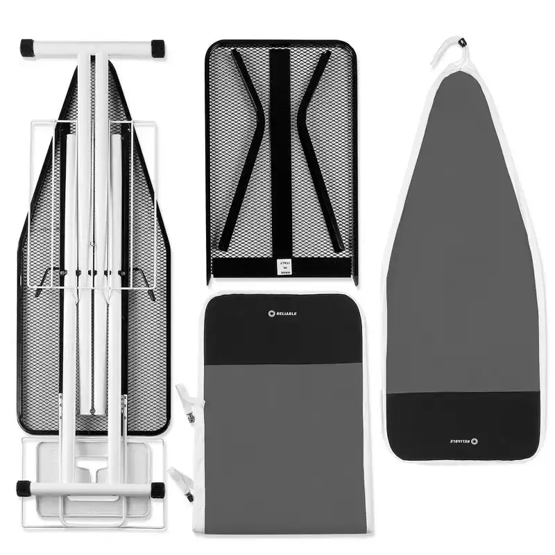 Reliable Corporation Board 320LB 2-in-1 Premium Home Ironing Board: Steel, Adjustable, Heat-Resistant, Foldaway, 10-Year Warranty