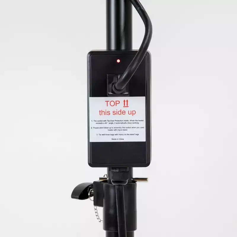 DR. INFRARED HEATER Tripod Stand for DR-338 Infrared Indoor/Outdoor Patio Heater, DR-211, Black