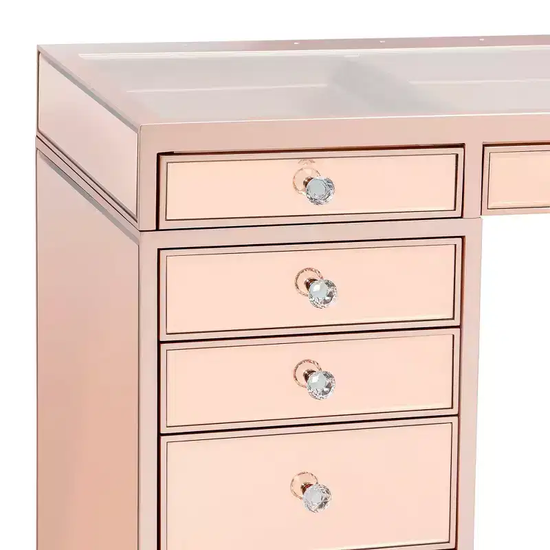 Impressions Vanity SlayStation Plus Premium Mirrored Vanity Table
