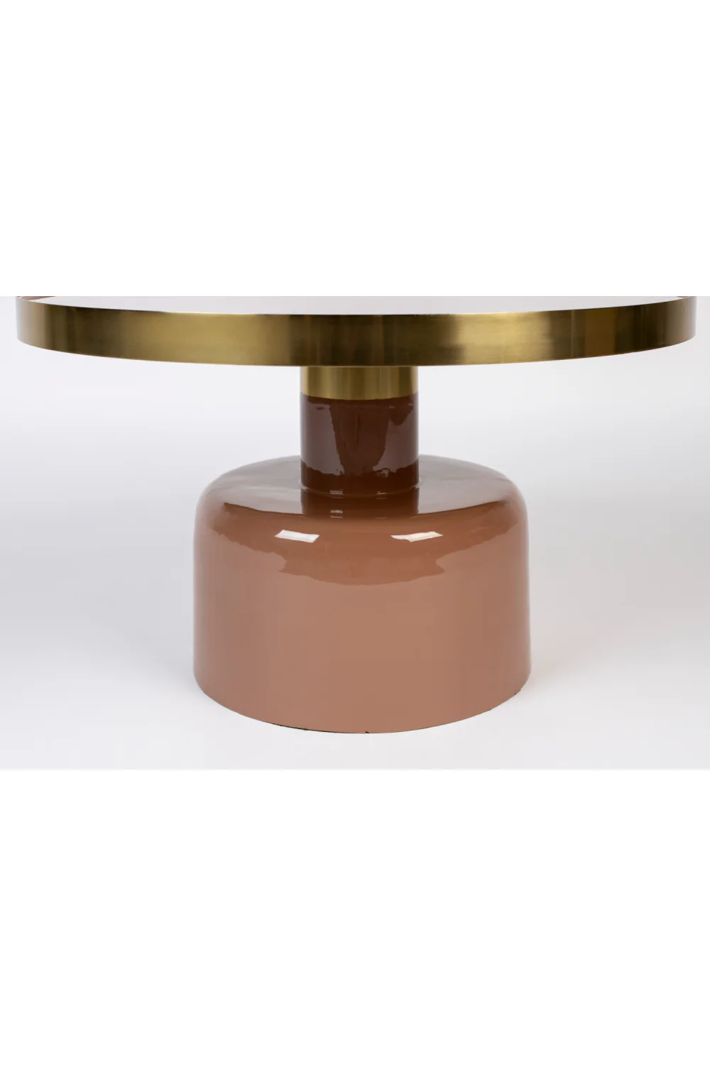 Round Enameled Coffee Table