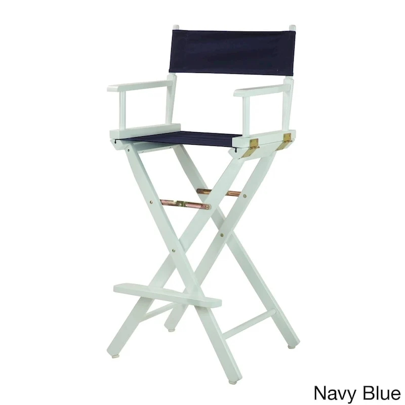 White Frame 30-inch Director's Chair