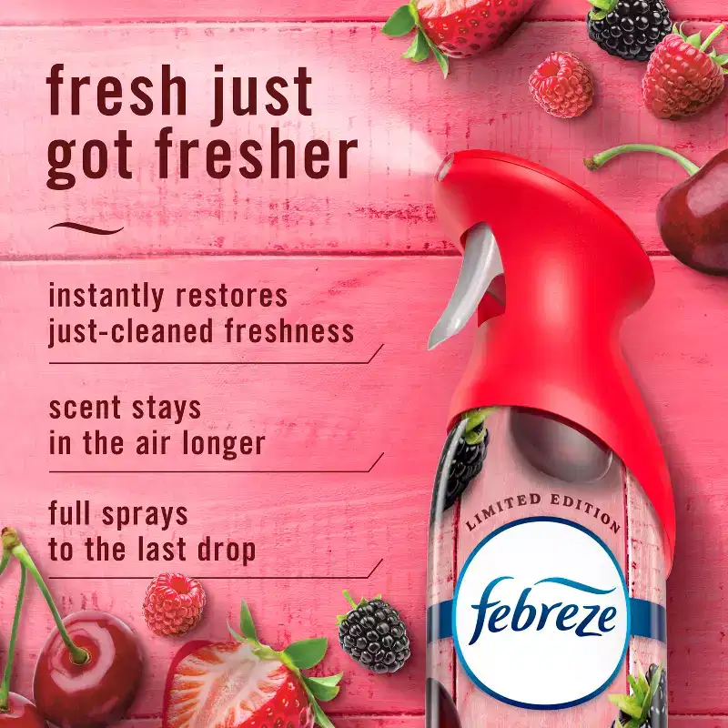 Febreze Air Mist Air Freshener - Cherries & Berries - 1ct: Non-Powered, Aerosol