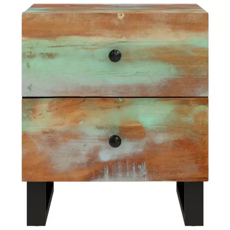 Rattan Wood Nightstand