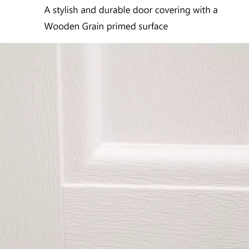 MAYEERTY New Design Fiberglass Composite Door Left Hand Inswing Entrance Door White Exterior Front Entry Doors with 4-9/16 Frame