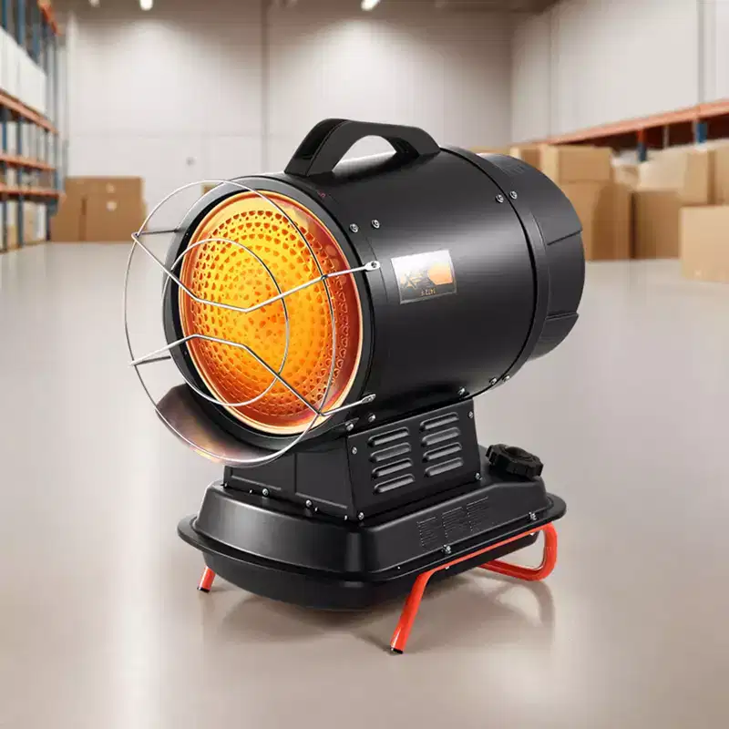 VEVOR 70000 BTU Radiant Kerosene Diesel Heater, Portable Industrial Space Heater with Adjustable Temp & Handle, Ideal for Jobsite/Garage,Black