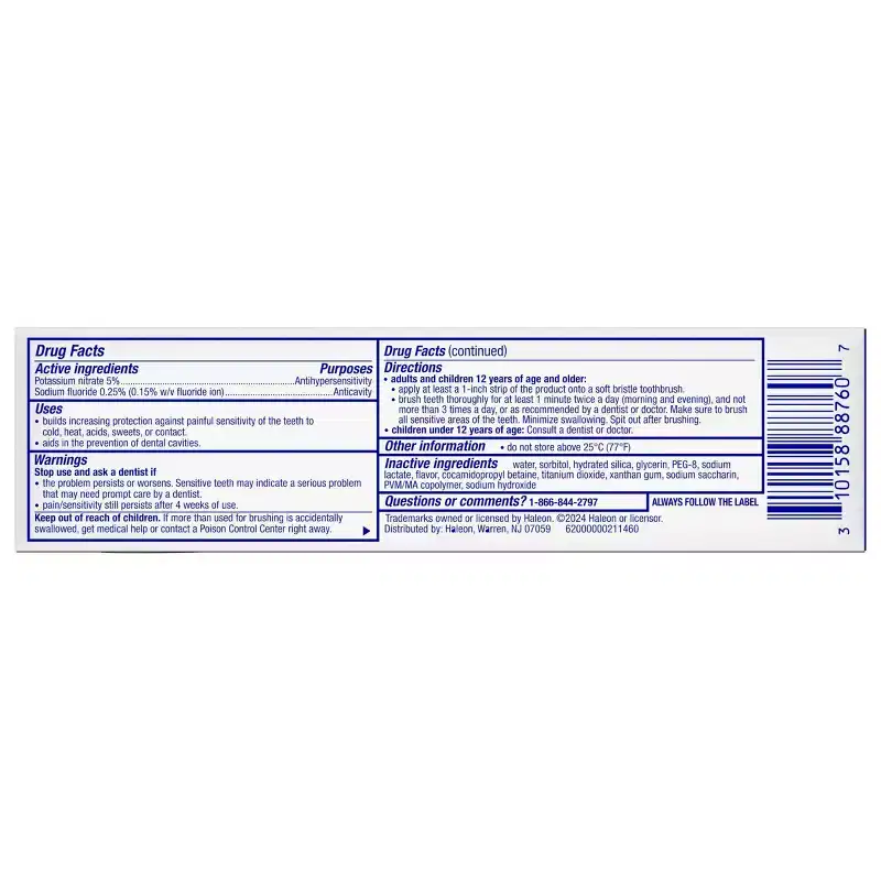 Sensodyne Pronamel Intensive Enamel Repair Toothpaste - Clean Mint: Aluminum-Free, Paraben-Free, Non-Toxic, Contains Fluoride
