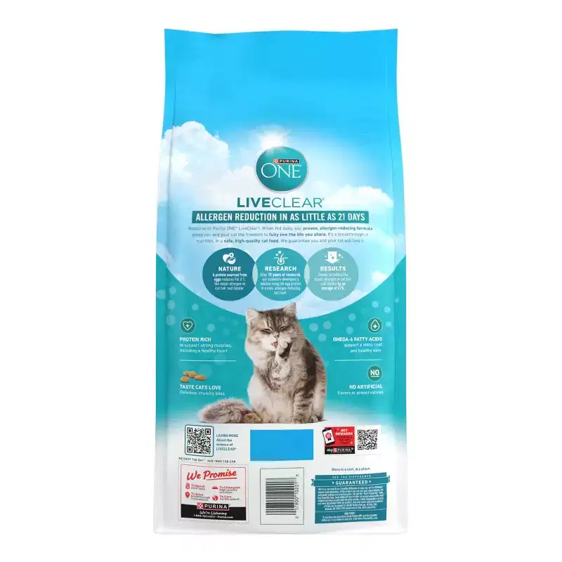 Purina ONE LiveClear Chicken Flavor Adult Dry Cat Food - 6.3lbs