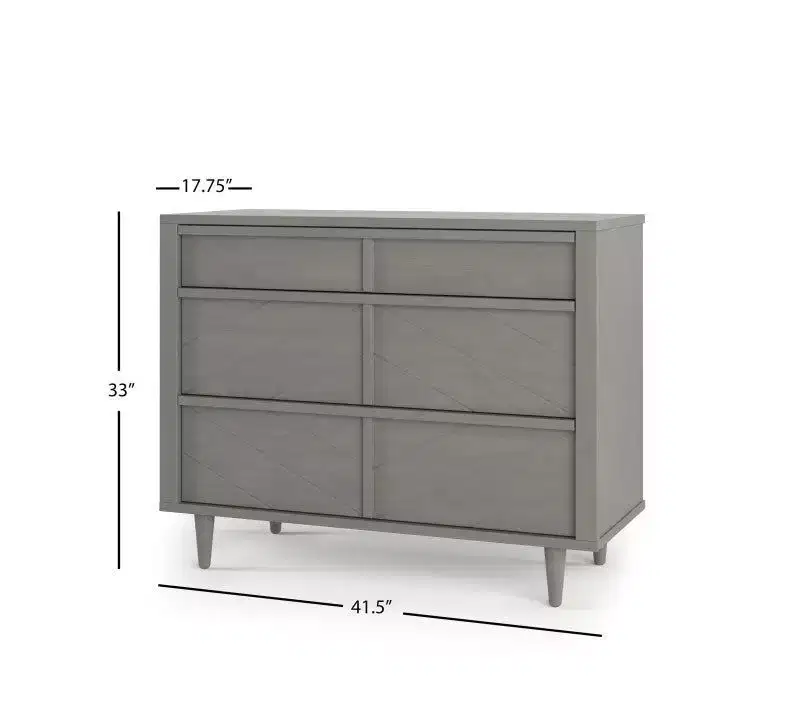 Child Craft Surrey Hill Crib, Dresser and Chest Nursery Set, 3-Piece, Includes 4-in-1 Convertible Crib, Dresser, and Chest