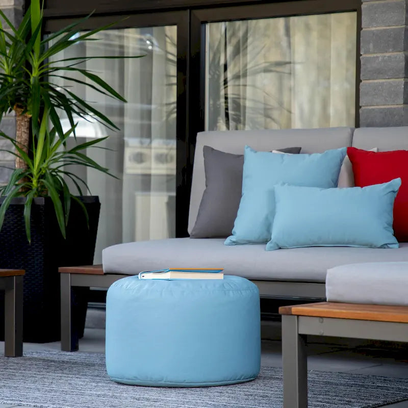 Gouchee Home Soleil Indoor/ Outdoor Ottoman Pouf