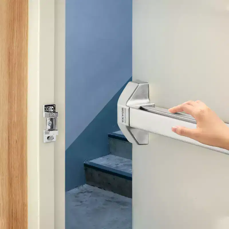 VEVOR Door Push Bar Panic Exit Device,31 Stainless Steel Commercial Emergency Exit Door Push Bar with Exterior Lever and 3Keys,for 30-36Door,Silver
