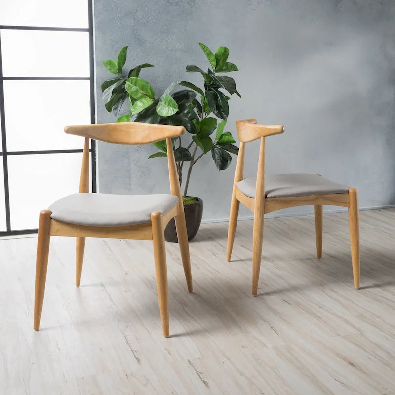 Medieval-style modern dining chairs (set of two)