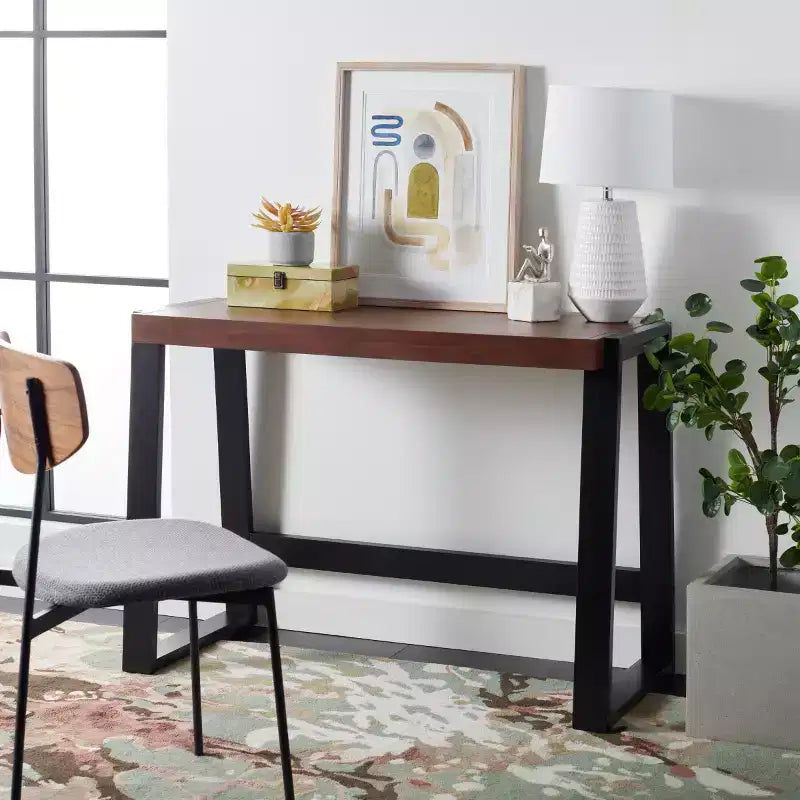 Dennings Desk - DSK5006 - Walnut/Black - Safavieh