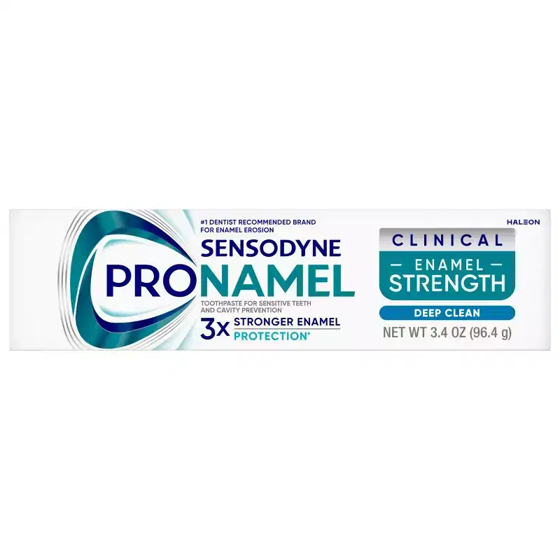 Sensodyne Pronamel Clinical Enamel Strengthening and Deep Clean Toothpaste - 3.4oz: Contains Fluoride, Mint Flavor, Potassium Nitrate