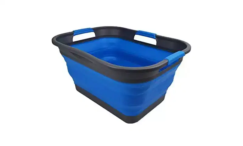SAMMART 29L(7.6 gallon) Collapsible Plastic Laundry Basket