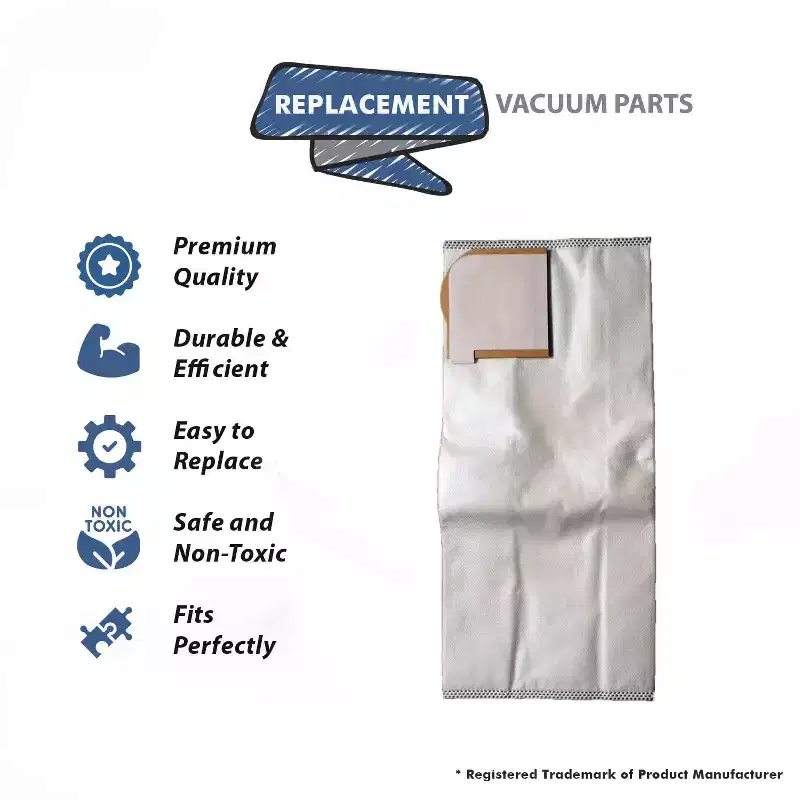 Topvacuumparts Replacement for Riccar Simplicity Type X Upright Vacuum Cleaner Synergy Paper Bags 6PK # compare to part RSR 1446