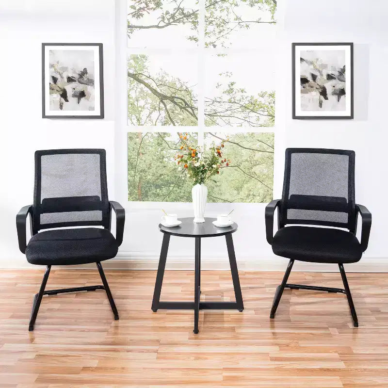 Home Imports Emporium Mesh Guest Chair  Ergonomic Reception Seating for Office or Lobby  Set of 2/4/6/8