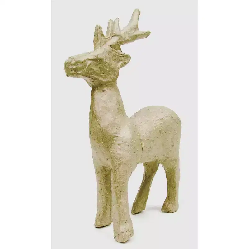 Decopatch Holiday Ornaments Papier-Mache - 4 x 6 1/4 x 2 - Reindeer