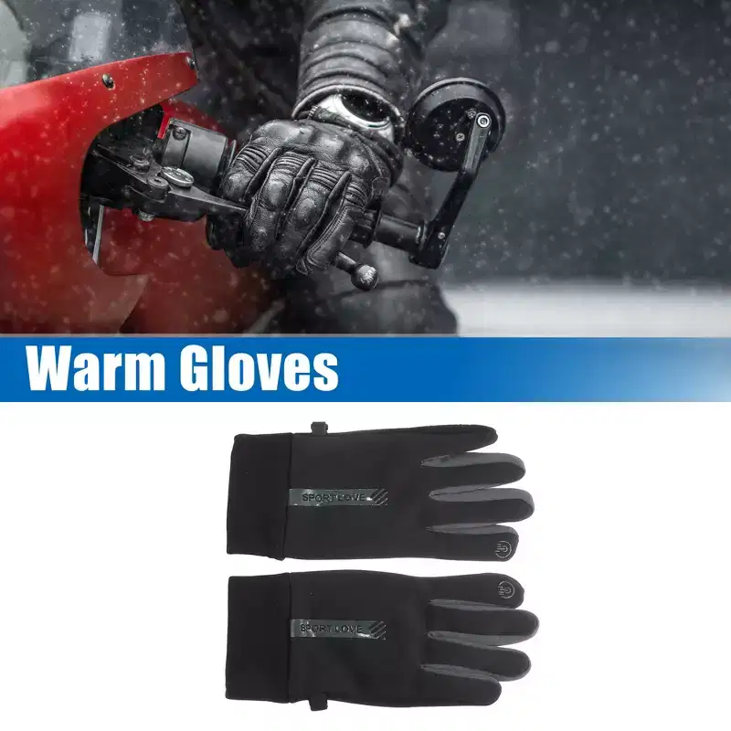 Unique Bargains Riding Warm Gloves Waterproof 4 Way Stretch Inner Gloves Winter Gloves Liners 1 Pair