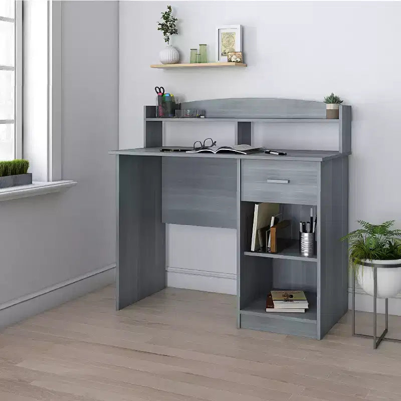 Modern Office Desk with Hutch - Techni Mobili