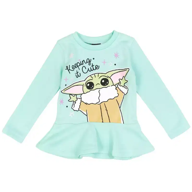 Star Wars The Mandalorian Star Wars Fleece Sweatshirt and Leggings Outfit Set Infant to Big Kid
