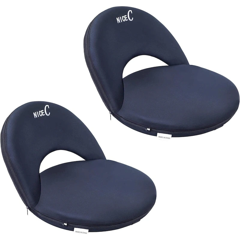 Stadium Seats, Floor Chairs, Bleacher Chairs, 10-Posisition Reclining Waterproof Cushion