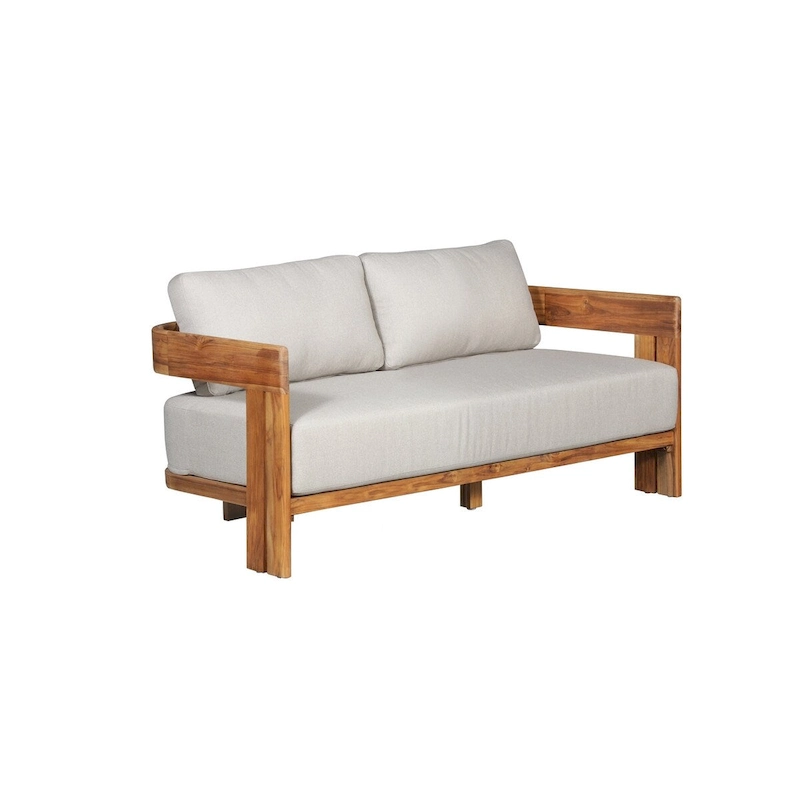 Paradiso Outdoor Solid Teak Wood Love Seat