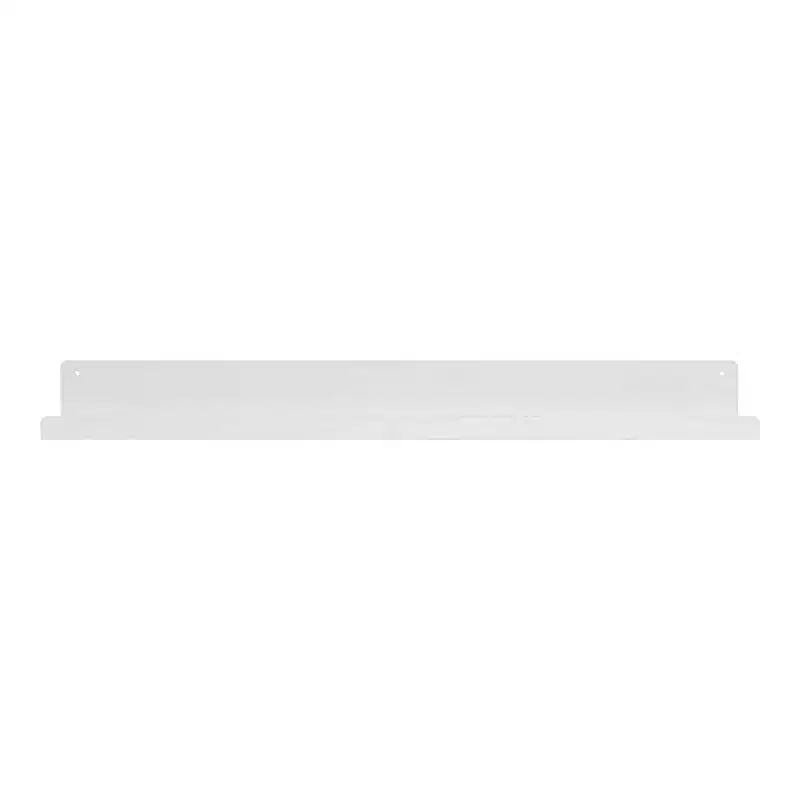 Kate & Laurel All Things Decor 36" x 5" Mezzo Modern Metal Ledge Shelf White: Wall Mounted, Includes Hardware