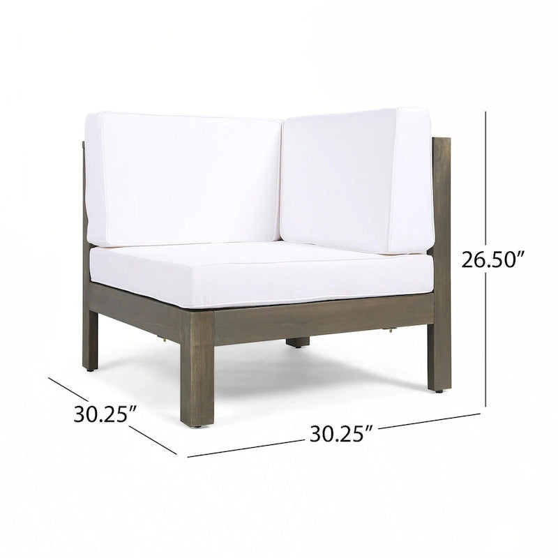 outdoor CORNER CHAIR, WHITE