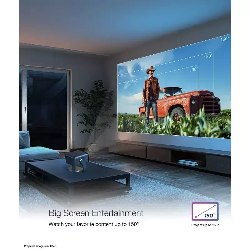 Epson EpiqVision Mini EF22 Portable Smart Laser Projector - Stone Blue: 16:9 HDMI 1080p Display