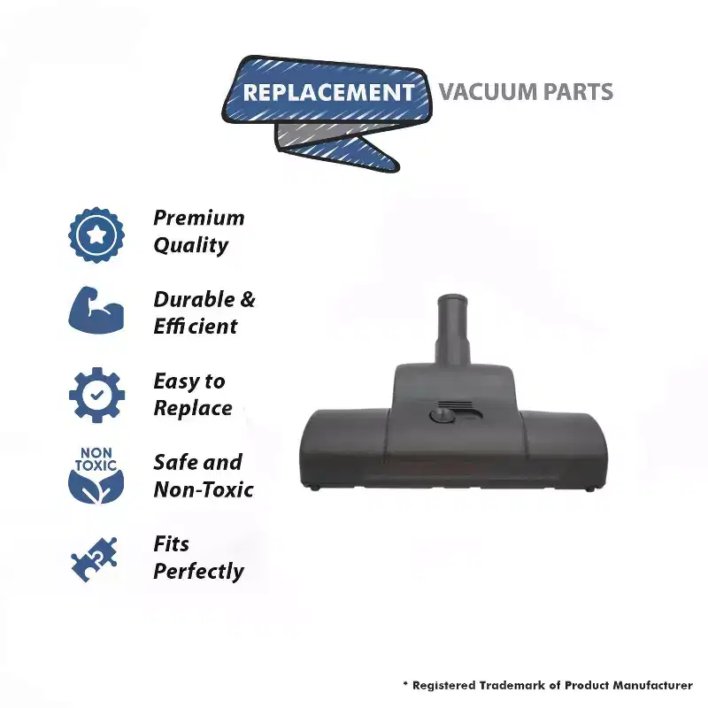 Topvacuumparts 1.25 Inch (32mm) Universal Vacuum Cleaner Turbo Tool Attachment Brush Floor Tool with Swivel Head # compare to parts 219853203