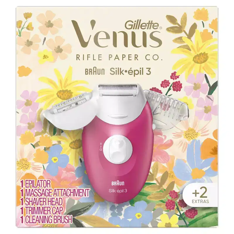 Rifle Paper Co. + Venus Epilator with Shaver & Trimmer Attachments
