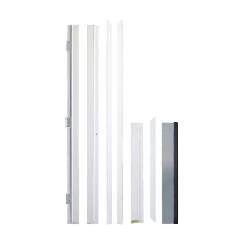 PexFix Low-E Glass 6-Lite 3/4 Lite White Fiberglass Composite Front Door Exterior Entrance Door Right Hand Inswing with 4-9/16 Frame