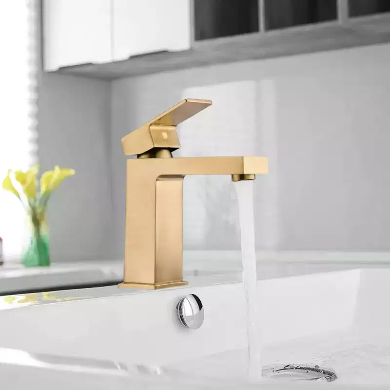 PROOX Single Handle Single Hole Deck Mount Bathroom Faucet with Deckplate and Drain Kit Included
